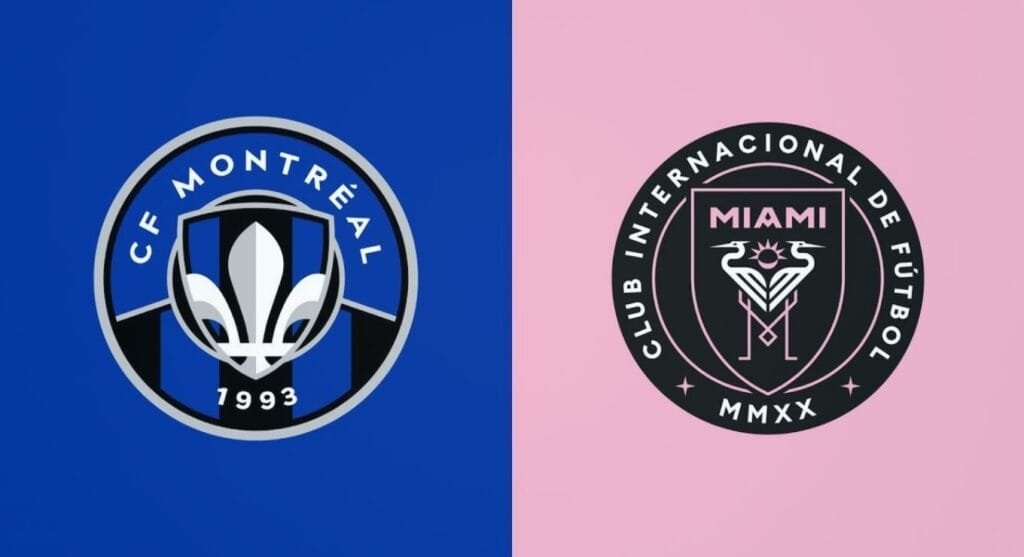 7월 26일 MLS 경기 CF 몬트리올 vs 인터 마이애미 CF 구단 로고