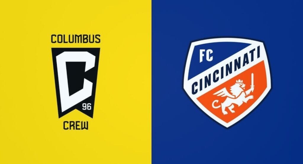 7월 26일 MLS 경기 콜럼버스 크루 vs FC 신시내티 구단 로고