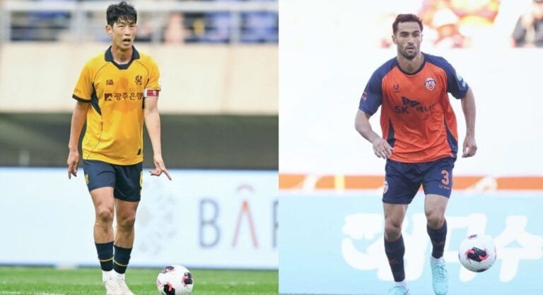 광주FC와 제주SK FC 선수가 경기 중인 모습, 광주FC vs 제주SK FC 상대 전적