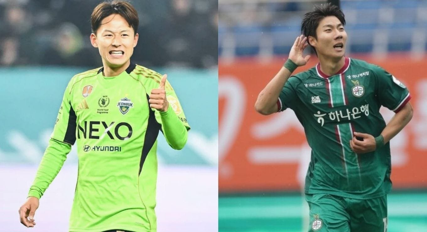 전북현대 vs 대전하나시티즌 상대 전적을 소개하는 선수 비교 이미지