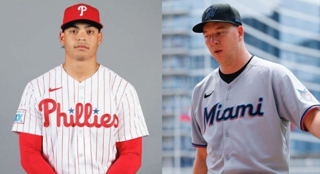 7월 30일 MLB 필라델피아 헤수스 루자르도와 마이애미 라이언 구스토 선발 맞대결