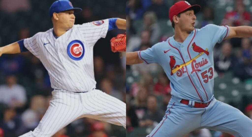 7월 31일 MLB 컵스 하비에르 아사드와 세인트루이스 안드레 팔란테 선발 맞대결