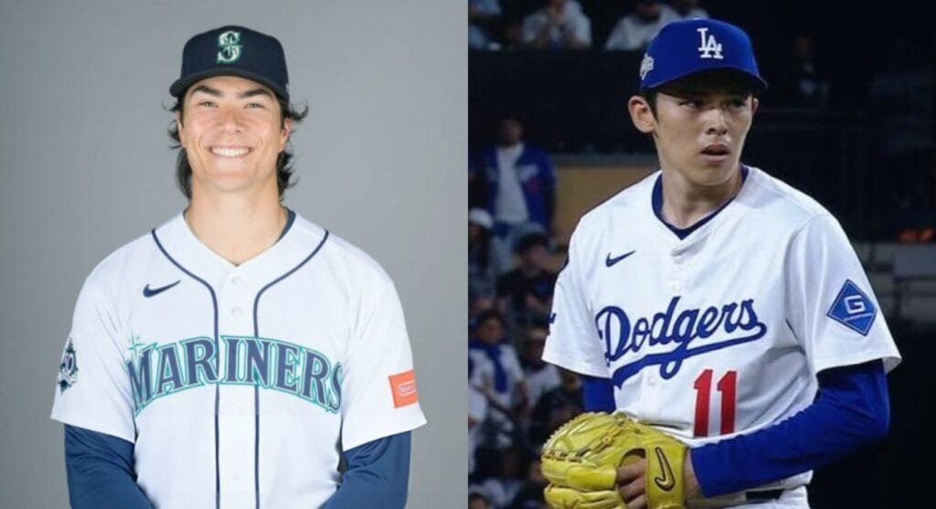 7월 31일 MLB 시애틀 브라이언 우와 LA 다저스 사사키 로키 선발 맞대결