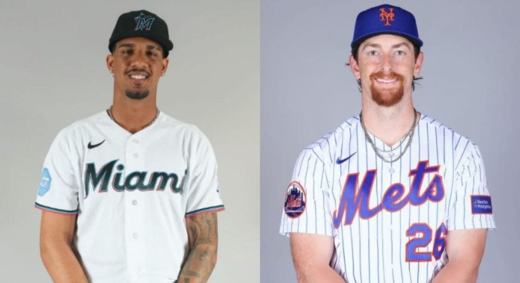 7월 31일 MLB 마이애미 유리 페레즈와 뉴욕 메츠 놀란 맥린 선발 맞대결