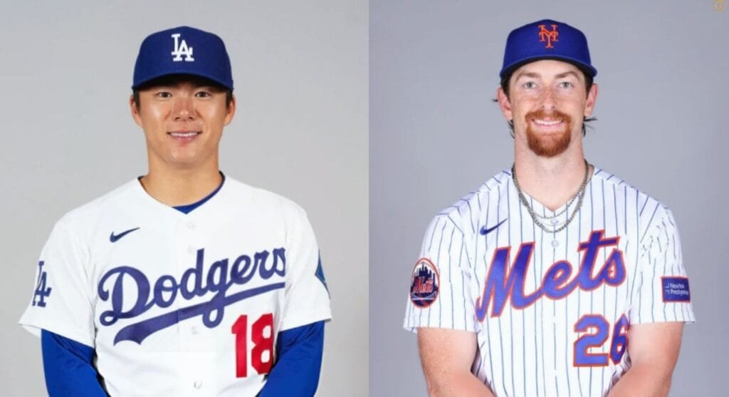 7월 26일 다저스 야마모토 요시노부와 메츠 놀런 맥클레인의 MLB 선발 맞대결