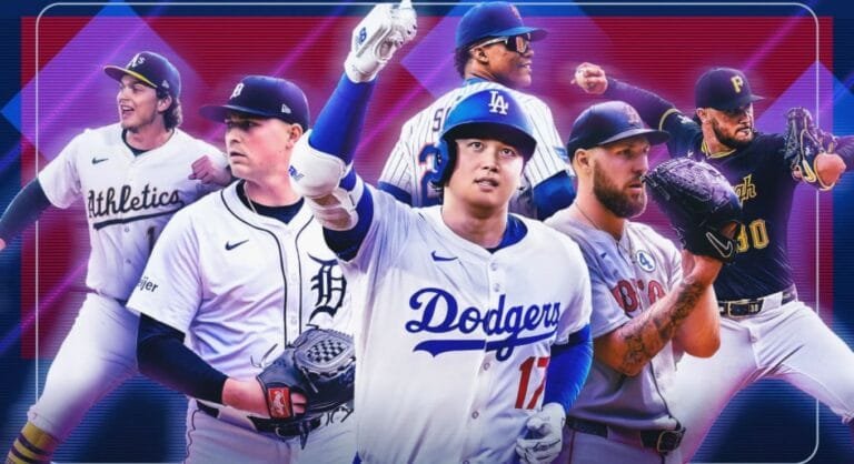 7월 27일 MLB 주요 경기 분석을 나타낸 여러 구단 선수들의 모습