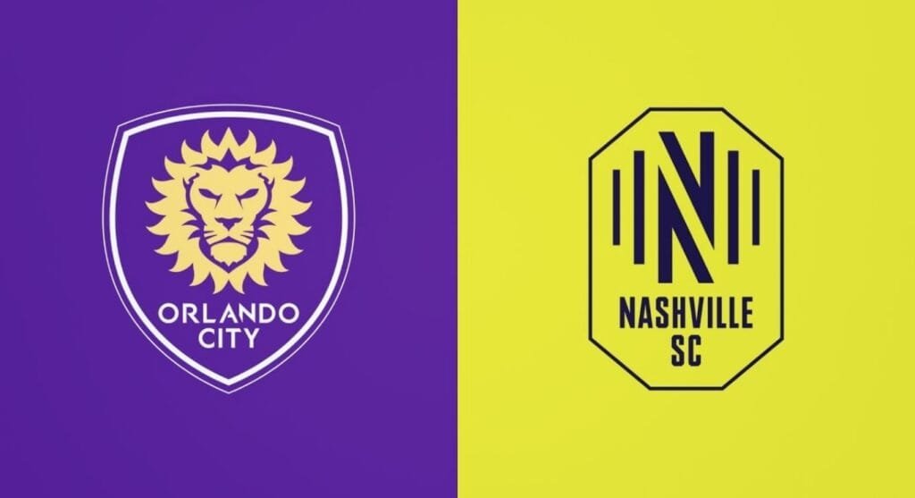 7월 26일 MLS 경기 올랜도 시티 vs 내슈빌 SC 구단 로고